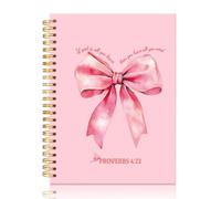 Mhfpl Cuaderno de espiral con texto en inglés "If God Is All You Have Then You Have All You Need" para mujeres, divertidos cuadernos de lazo rosa, regalos de versículo de la Biblia para mamá, tía,