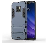 MHHQ Huawei Mate 20 Pro Funda, 2in1 Armadura Combinación Heavy Duty Escudo Cáscara Dura PC + Suave TPU Silicona Case Cover con Soporte para Huawei Mate 20 Pro -Black Plus Gray