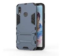 MHHQ Huawei P20 Lite Funda, 2in1 Armadura Combinación A Prueba de Choques Heavy Duty Escudo Cáscara Dura PC + Suave TPU Silicona Rubber Case Cover con Soporte para Huawei P20 Lite -Black Plus Gray