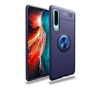 MHHQ Huawei P30 Carcasa Ultra Delgada TPU Ligera y Flexible, protección a Prueba de Golpes, Hebilla magnética Stealth Compatible con Soporte de Coche para Huawei P30 -Bleue