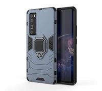 MHHQ para Huawei Nova 7 Pro Funda, 2in1 Armadura Combinación A Prueba de Choques Escudo Cáscara Dura PC + TPU con Soporte Magnetic Car Mount Case Cover para Huawei Nova 7 Pro -Black Plus Gray