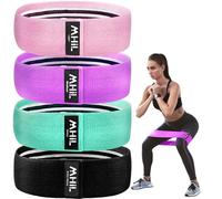 MhIL 5 Bandas de Resistencia para Mujeres Que entrenan, Bandas de glúteos para Mujeres y Hombres con guía de Entrenamiento, Las Mejores Bandas de Ejercicio, Bandas de Entrenamiento para piernas y