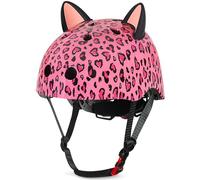 MHJY Casco Bicicleta Niño 8-14 Años,Casco Bici Niña Ajustable con Orejas de Gato DIY para Skateboard,Patinete,Ciclismo,Patinaje,Protección Multicapa,Ligero y Transpirable