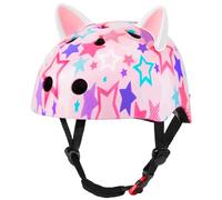 MHJY Casco Bicicleta Niño 8-14 Años,Casco Bici Niña Ajustable con Orejas de Gato DIY para Skateboard,Patinete,Ciclismo,Patinaje,Protección Multicapa,Ligero y Transpirable