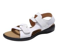 MHNFGDSE Sandalias Ortopédicas Cómodas para Mujer Verano Pantuflas para Caminar con Soporte De Arco Antideslizantes Transpirables Vintage Planas Y Cómodas Suela Liviana Antideslizante,B,36 EU