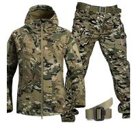 MHNFGDSE Uniforme De Combate para Hombres Conjuntos De Traje De Combate del Ejército Camuflaje Pantalones Ropa De Caza BDU Hunting Uniforme Militar Impermeable Traje De Ropa De Combate,A,XXL