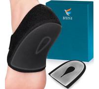 MHSY - 2 taloneras de gel para tendinitis de Aquiles, espolón óseo, dolor en los pies, alivia el dolor en el talón (1 par de protectores de talón tamaño grande: 38 - 46)