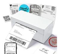 MHTMILESTONE Impresora de etiquetas Bluetooth, impresora térmica inalámbrica 4x6 para paquetes de envío, compatible con Android, iPhone, ampliamente utilizado para Amazon, Shopify, Etsy, UPS, DHL