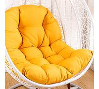 MHUQIA Cojin Silla Colgante Huevo, Silla De Huevo Colgante Silla De Columpio CojíN Grueso Nido, Hamaca Colgante CojíN Patio JardíN Columpio BalancíN De RatáN (C)