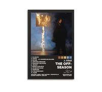 MHUYGGU J. Cole Album The Off-Season Póster decorativo en lienzo para decoración de pared, decoración moderna de dormitorio familiar, póster de 30 x 45 cm, estilo sin marco