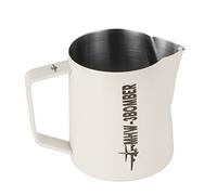 MHW-3BOMBER Jarra de leche para espresso Milk Pitcher 500ml Tanque de espuma de leche Espresso Tanque de espuma de leche de acero inoxidable Espresso Vaporización Espumado Pitcher Blanco mate P5020W