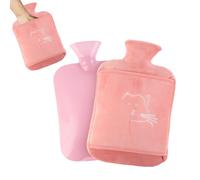 MHwan Bolsas de Agua Caliente, 2L Acogedora, Peluche y Esponjosa, de PVC, a Prueba de Explosiones y Fugas, Bolsas de Agua Caliente para Cama para Niños y Adultos, Aislamiento de Larga Duración