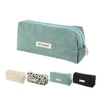 MHwan Estuche Escolar, Estilo Moderno y Sencillo, Estuches Pequeños de Pana, Suave y Ligero, Ideal para Niñas, Adolescentes, Escuela Primaria, Escuela Secundaria, Preparatoria, Universidad