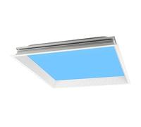 MhWrughts Lámpara de Techo LED empotrable Tipo tragaluz, Panel de simulación de Cielo Azul con atenuación remota y Ajuste de Temperatura de Color, lámpara de Ventana Artificial Sky-60 * 60Embedded