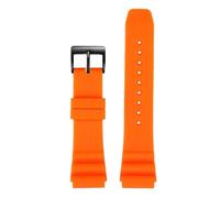 MHYATIO 20 mm 22 mm Compatible con CASIO Swordfish Bill Gates Mismo estilo MDV-106 MDV-107 MTP-VD01D Efr-303l Correa de reloj de silicona Pulsera for hombre(Orange black,20mm)