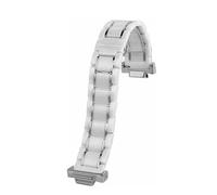 MHYATIO Compatible con Casio G-Shock GM110 GA110GB GD100 120 GA2100 Correa de reloj pequeña de acero con forma de cañón Correa de reloj de cerámica modificada en oro negro for hombres de 16 mm(White-s