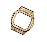 MHYATIO Compatible con correa de reloj Casio Correa de caja de diamante de actualización avanzada DW5600/5610 GMW-B5000 Accesorios de metal Correa de reloj de acero inoxidable for hombres(GREEN BLUE,1