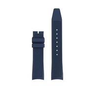 MHYATIO Compatible con IWC Portugal Timing IW371607 IW371620 Arc Sport Fluororubber correa de reloj 20mm pulsera de hombre correa de reloj VITON de goma(Blue-no buckle)