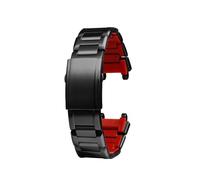MHYATIO Correa de reloj de acero inoxidable sólida compatible con Casio G-SHOCK MTG-B1000 Correa de reloj Accesorios de acero de precisión modificados Correa de pulsera de resina(Black-red,MTG-B2000)