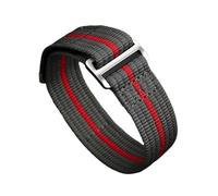 MHYATIO Correa de reloj de nailon integrada de 22 mm compatible con TUDOR Pelagos Black Bay Collar Hidden FXD/Biwan/ 1958 Series Correa de reloj de lona impermeable(Army green-red)