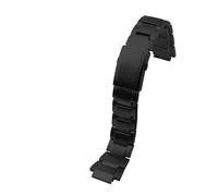 MHYATIO Liberación rápida 24x16m Compatible con Casio G-SHOCK GST-B200 Correa Gstb200 Correa de reloj de acero inoxidable Hebilla plegable Pulsera de metal for hombres(A Black)