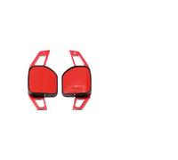 MHYESA 2 Piezas Extensión Palanca Cambios Para Volante Coche Aluminio Para A3 Para S3 Para A4 Para S4 Para B8 Levas Cambio Volante Coche(Red)