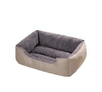 MHYESA Cama Perro Cama para Mascotas, Cojín De Felpa Cálido De Invierno para Perros Y Gatos(Light Gray,XL)