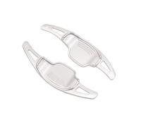 MHYESA Extensión Palanca Cambios Aleación Aluminio Para Rueda Coche Para Camaro 2012 2013 2014 2015 Accesorios Decoración Para Levas Cambio Volante Coche(SILVER)