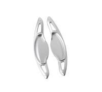 MHYESA Extensión Palanca Cambios Aluminio Para Civic Para FE Para FEL 2021 2022 2023 Para Gen 11th G11 Accesorios Para Coche 2 Piezas Levas Cambio Volante Coche(Silver)