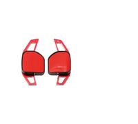 MHYESA Extensión Palanca Cambios Para Volante Coche Aluminio Para A3 Para S3 Para A4 Para S4 Para B8 Para A5 Para S5 Para A6 Levas Cambio Volante Coche(Red)