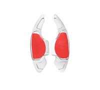 MHYESA Para INFINITI Para Q50 Para QX50 Para Q60 Para Coupe 2019 2018 Paletas Cambio Volante Automóvil Pegatinas Extensoras Levas Cambio Volante Coche(Style 1 Silver)