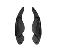 MHYESA Pegatinas Extensibles Para Palanca Cambios Volante Coche Para Jaguar Para XF Para XE Para XJ Para F-PACE Para F-TYPE X760 X250 X260 X761 Levas Cambio Volante Coche(Black)