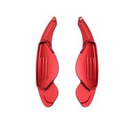 MHYESA Pegatinas Extensibles Para Palanca Cambios Volante Coche Para Jaguar Para XF Para XE Para XJ Para F-PACE Para F-TYPE X760 X250 X260 X761 Levas Cambio Volante Coche(Red)
