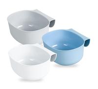 MHYMX Cubo Basura Colgante, 3 Unidades Cubo de Basura Cocina Plástico Contenedor para Basura Bandeja para Desechos de Cocina Organizador para Cambiar Pañales