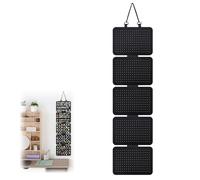 MHYMX Organizador de pendientes, organizador de joyas, 5 hojas, organizador de pendientes de fieltro, organizador de joyas extraíble, almacenamiento de pendientes de pared, soporte plegable para joyas