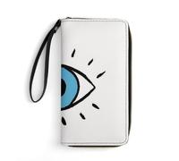 MHYRAC Cartera de cuero, flores 5587254, con cuerda, tamaño pequeño y gran capacidad, fácil de transportar, Mal de ojo, 19.7x10.5cm, Moderno