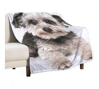 MHYRAC Manta de franela, bonita manta de Yorkshire Terrier para sofá, cama, oficina, suave y cómoda, sin pelusas