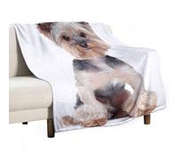 MHYRAC Manta de franela, manta de Yorkshire Terrier para sofá, cama, oficina, suave y cómoda, sin pelusas