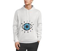 MHYRAC Sudadera con capucha para hombre, nutria marina enamorada, manga larga, informal, con bolsillos, Mal de ojo, 3XL