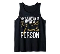 Mi Abogado es mi Nueva Persona Favorita Divertida Fiesta de Divorcio Camiseta sin Mangas