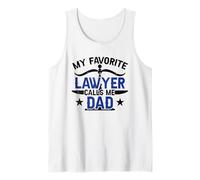 Mi Abogado Favorito me Llama papá Abogado Padre de la Ley Camiseta sin Mangas