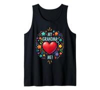 ¡Mi Abuela me ama (en Forma de corazón)! - V2 Camiseta sin Mangas