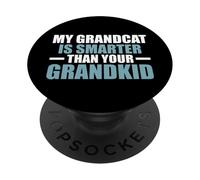 Mi Abuelo es más Inteligente Que tu Abuelo Gato Nieto PopSockets PopGrip Adhesivo