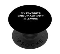 MI Actividad GRUPAL Favorita SE VA. Sarcastic Bold PopSockets PopGrip Adhesivo