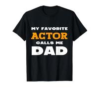 Mi Actor Favorito me Llama papá Hijo Hija Padre papá Camiseta gráfica económica, Hombre, Negro, XL