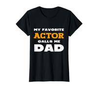 Mi Actor Favorito me Llama papá Hijo Hija Padre papá Camiseta gráfica económica, Mujer, Negro, XL
