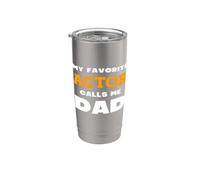 Mi actor favorito me llama papá hijo hija padre papá Vaso térmico de acero inoxidable de doble pared