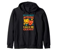 Mi actriz favorita me llama abuela divertido teatro abuela Sudadera con Capucha