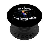 Mi Adoracion Transforma Vidas Danza Cristiana Salmos 150 PopSockets PopGrip Adhesivo