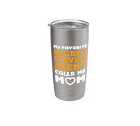 Mi agente favorito del servicio secreto me llama mamá madre mamá Vaso térmico de acero inoxidable de doble pared